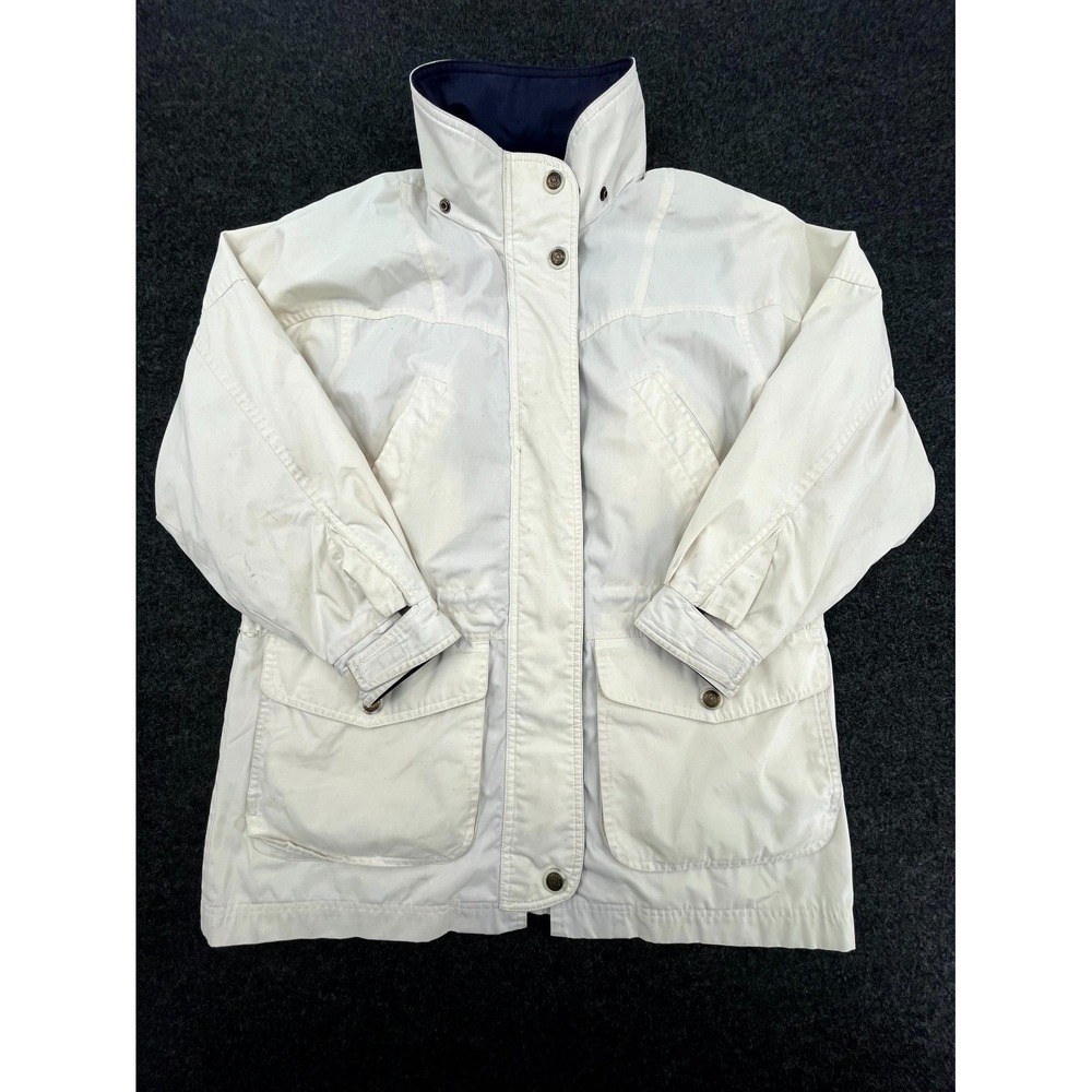 Vintage Pacific Trail Jacket Womens Medium White Full‎ Zip Long Sleeve Outdoor